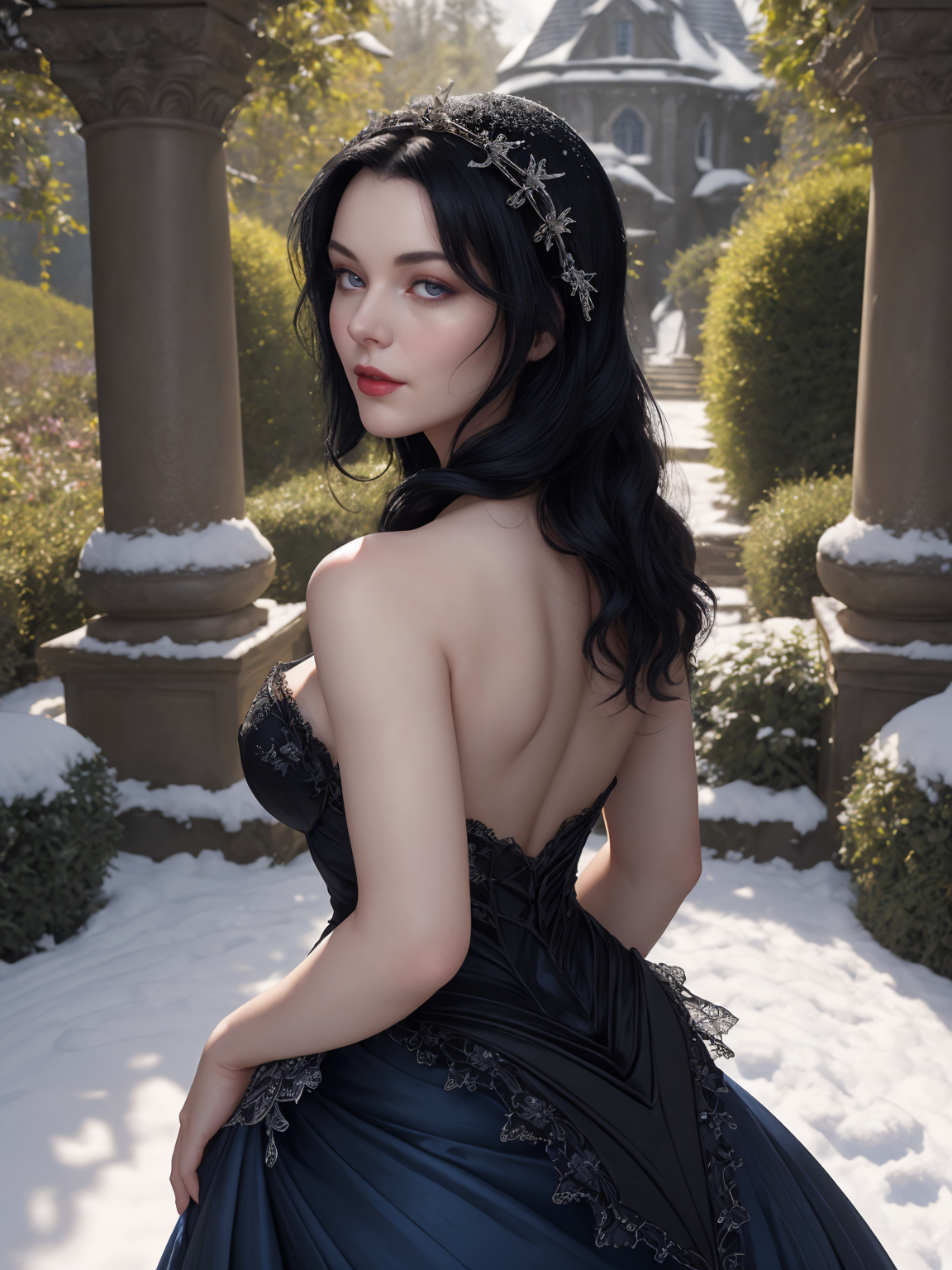 12947-1099647811-A hyperrealistic portrait of a beautiful woman with raven black hair, embodying the character of Snow White. She is dressed in a.png